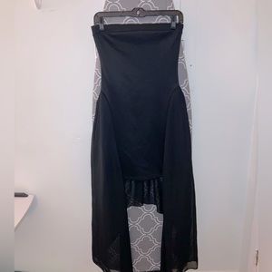 Women’s high low black dress small -$30